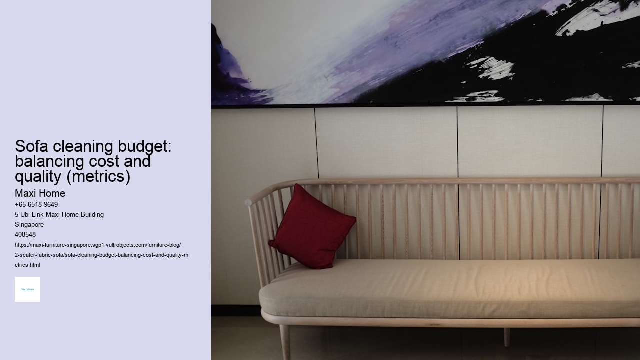 Sofa cleaning budget: balancing cost and quality (metrics)