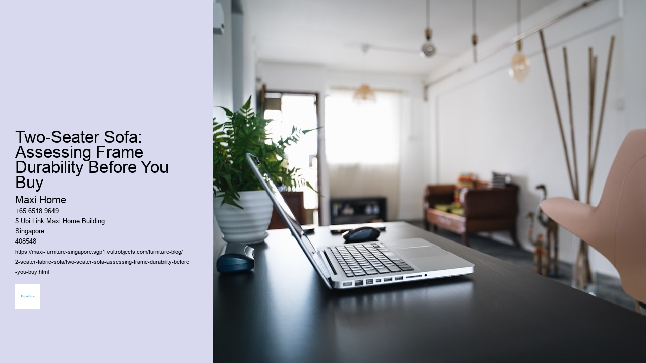 Two-Seater Sofa: Assessing Frame Durability Before You Buy