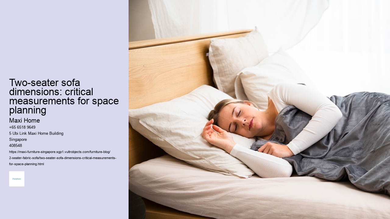 Two-seater sofa dimensions: critical measurements for space planning