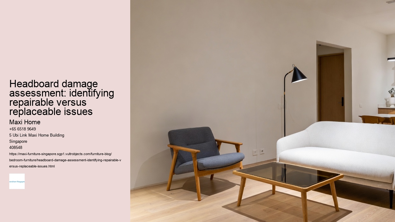 Headboard damage assessment: identifying repairable versus replaceable issues