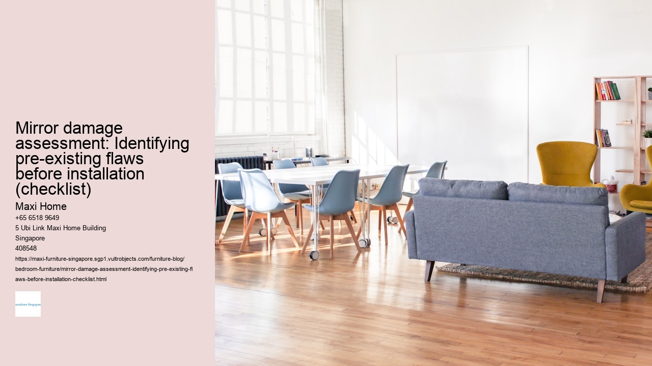 Mirror damage assessment: Identifying pre-existing flaws before installation (checklist)