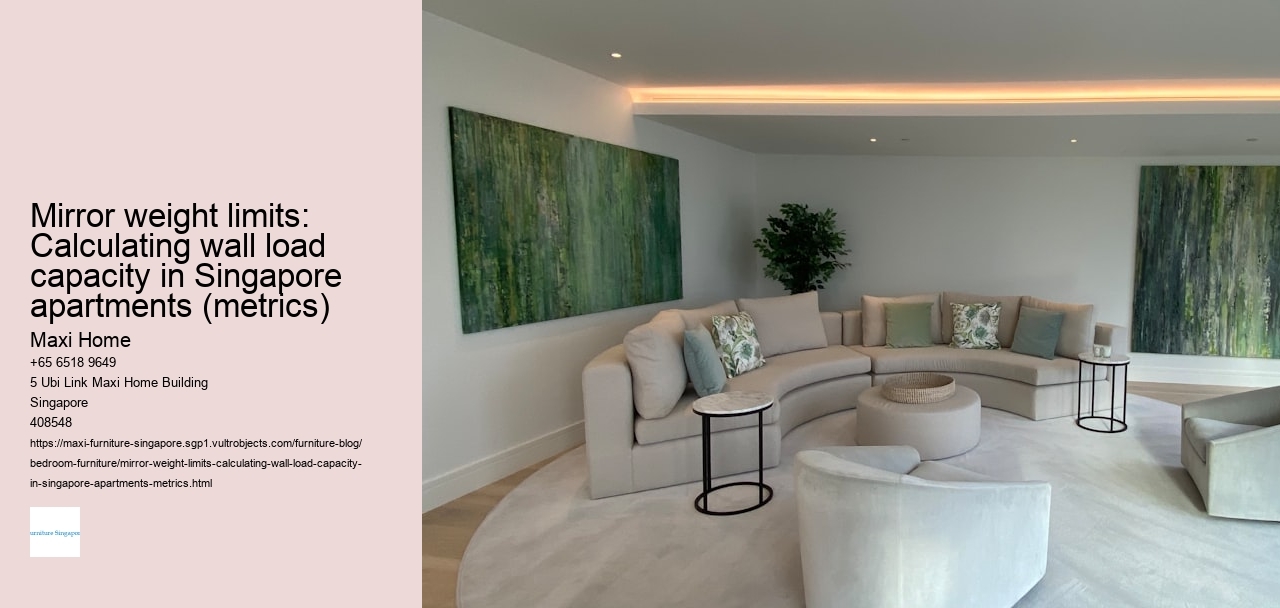 Mirror weight limits: Calculating wall load capacity in Singapore apartments (metrics)