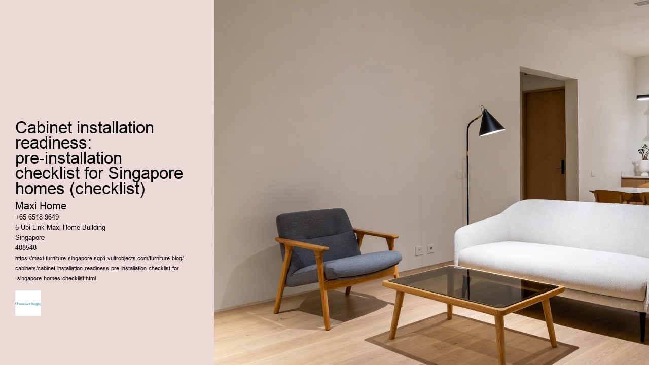 Cabinet installation readiness: pre-installation checklist for Singapore homes (checklist)