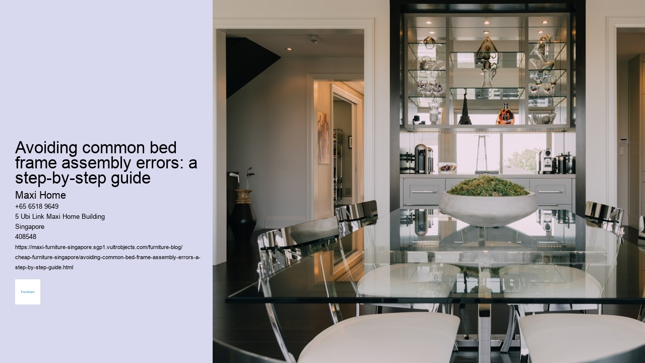 Avoiding common bed frame assembly errors: a step-by-step guide