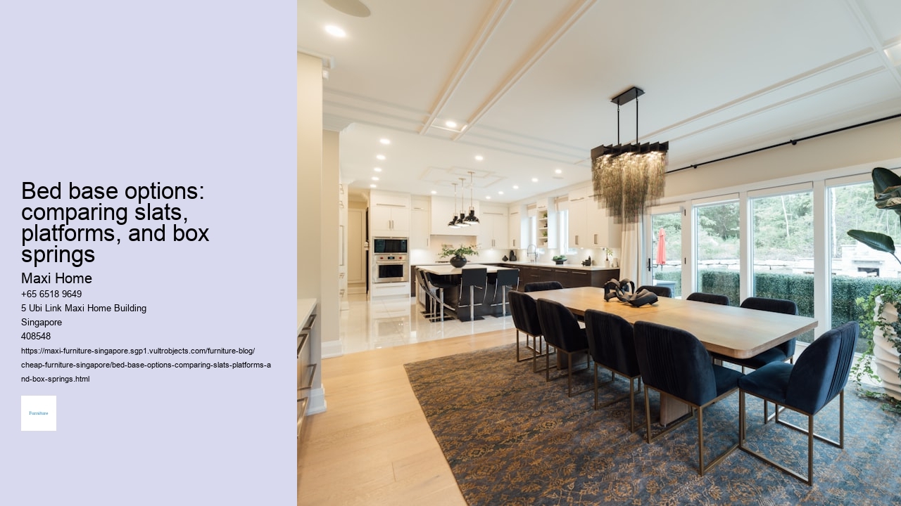 Bed base options: comparing slats, platforms, and box springs