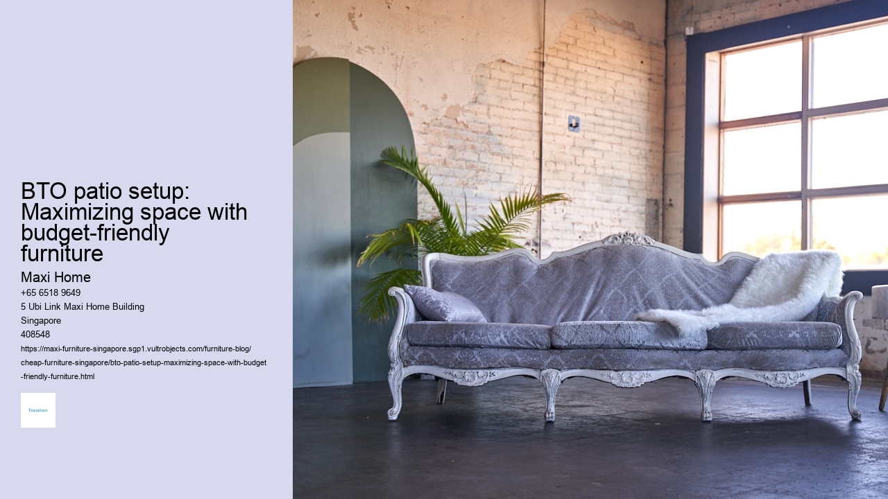 BTO patio setup: Maximizing space with budget-friendly furniture