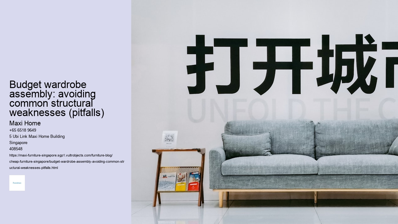 Budget wardrobe assembly: avoiding common structural weaknesses (pitfalls)