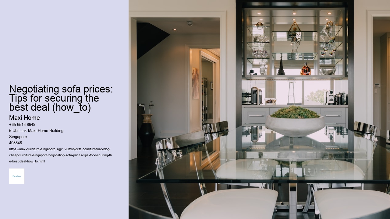 Negotiating sofa prices: Tips for securing the best deal (how_to)