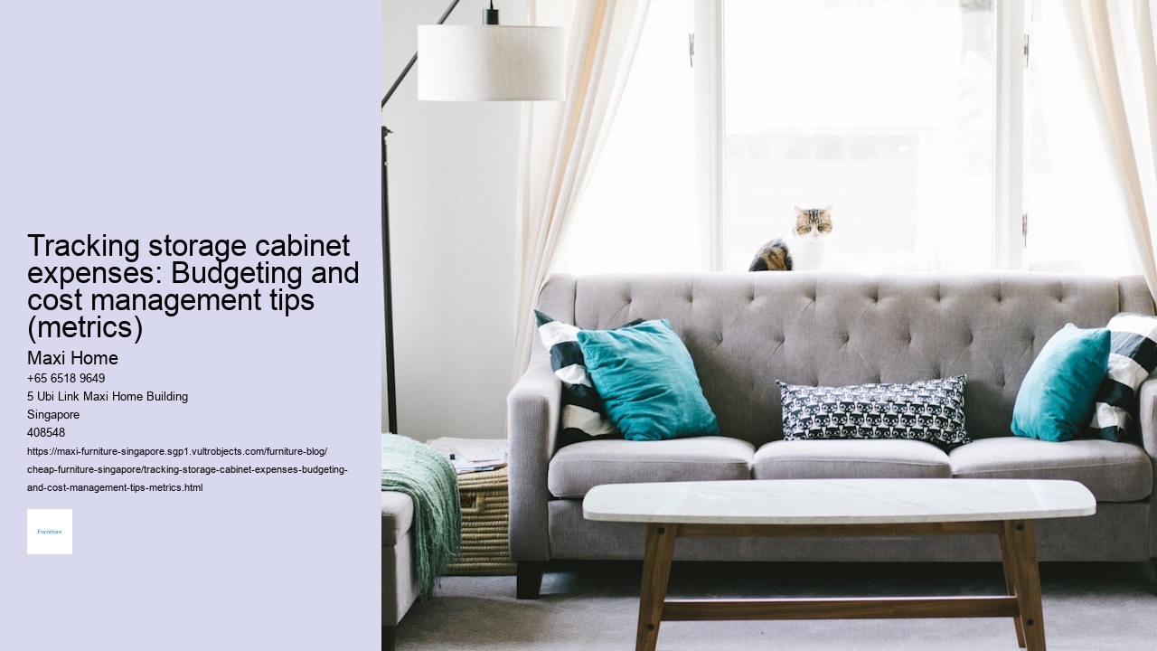 Tracking storage cabinet expenses: Budgeting and cost management tips (metrics)