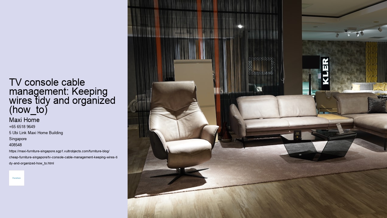 TV console cable management: Keeping wires tidy and organized (how_to)