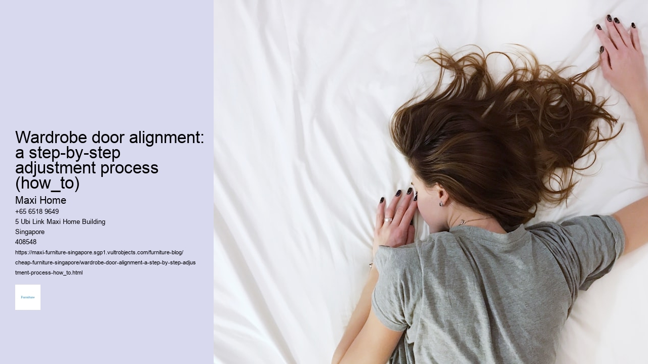 Wardrobe door alignment: a step-by-step adjustment process (how_to)