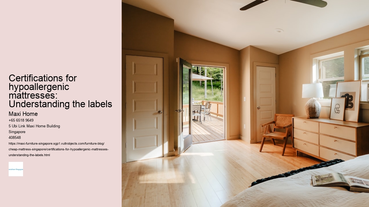 Certifications for hypoallergenic mattresses: Understanding the labels