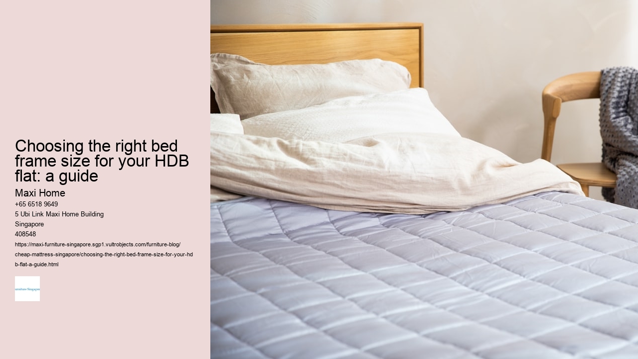 Choosing the right bed frame size for your HDB flat: a guide