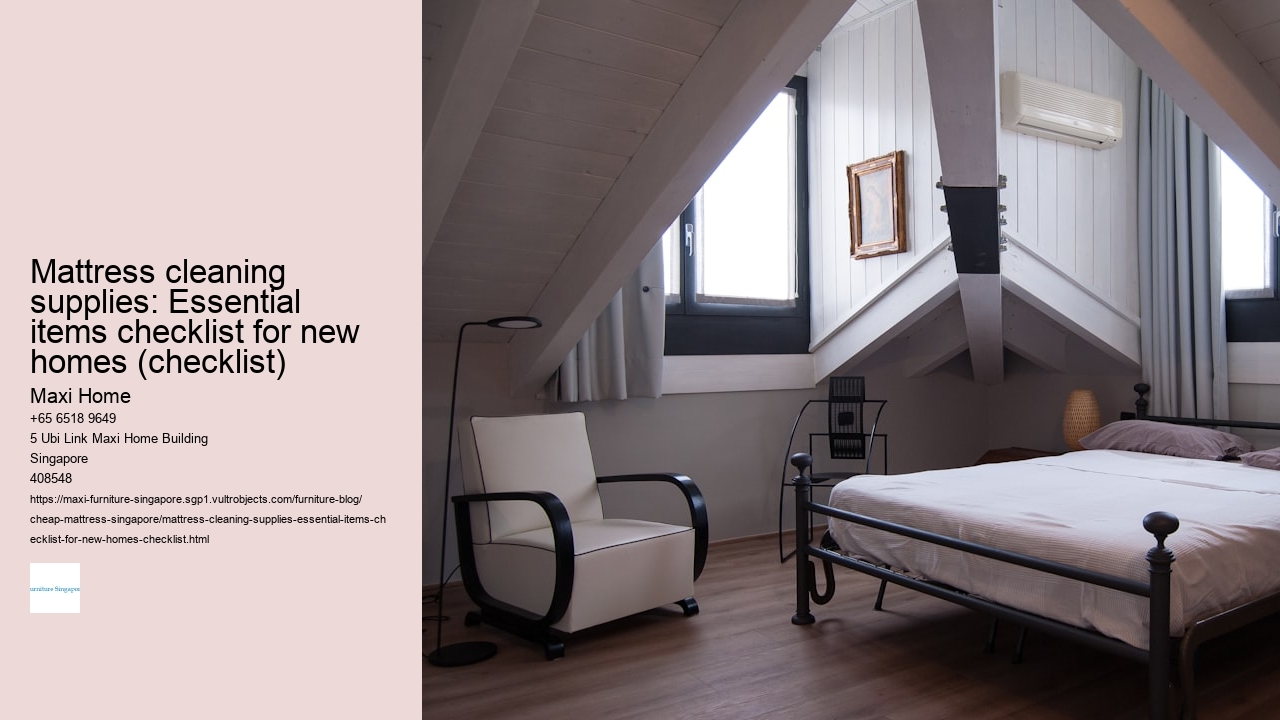 Mattress cleaning supplies: Essential items checklist for new homes (checklist)