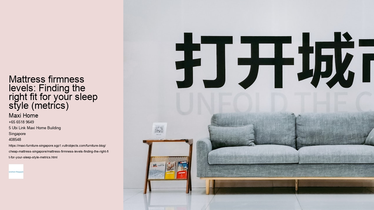 Mattress firmness levels: Finding the right fit for your sleep style (metrics)