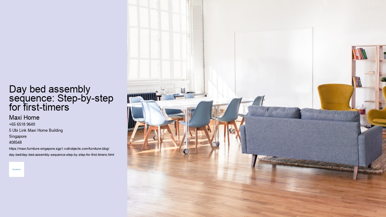 Day bed assembly sequence: Step-by-step for first-timers