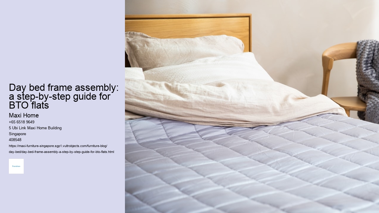 Day bed frame assembly: a step-by-step guide for BTO flats