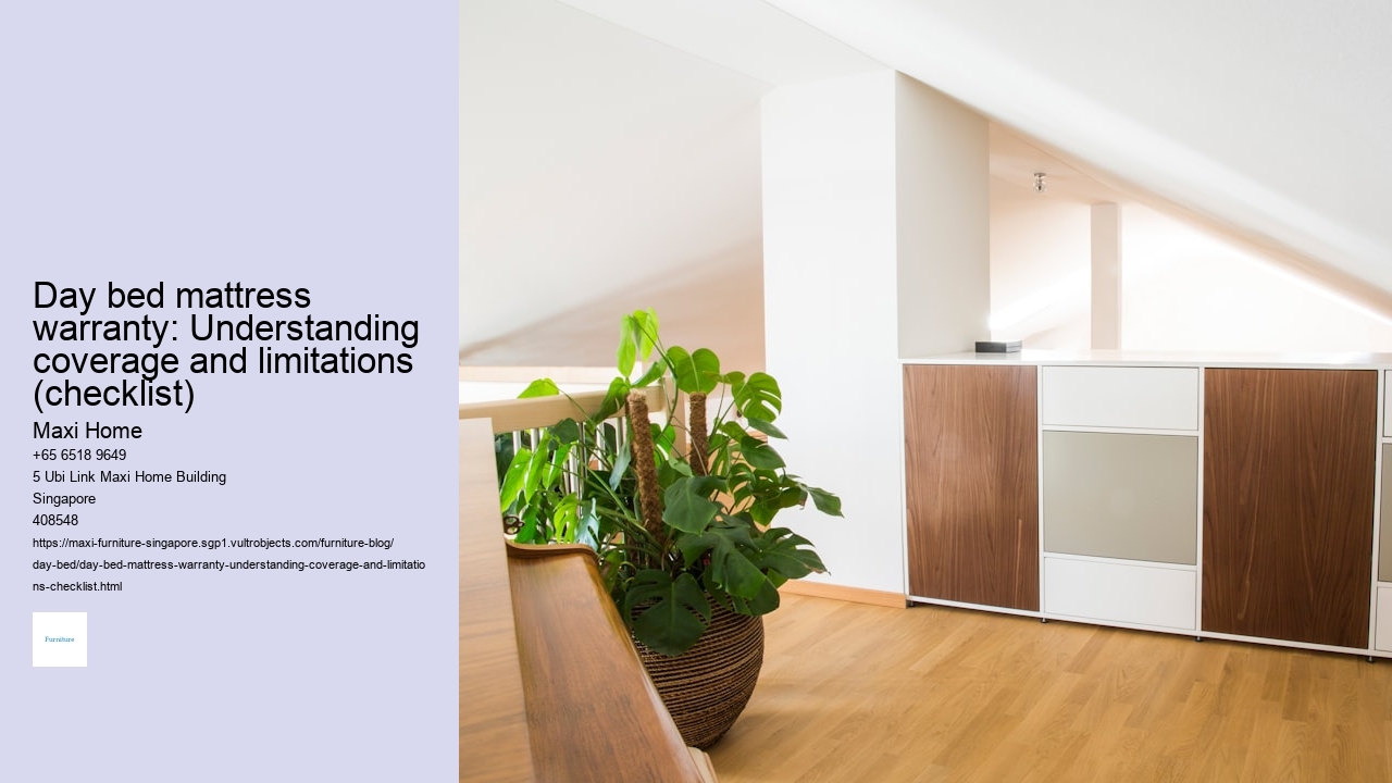 Day bed mattress warranty: Understanding coverage and limitations (checklist)