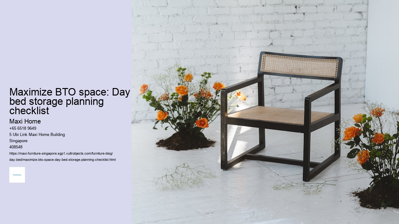 Maximize BTO space: Day bed storage planning checklist