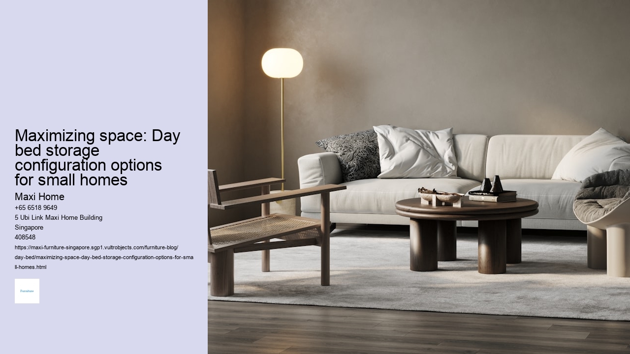 Maximizing space: Day bed storage configuration options for small homes