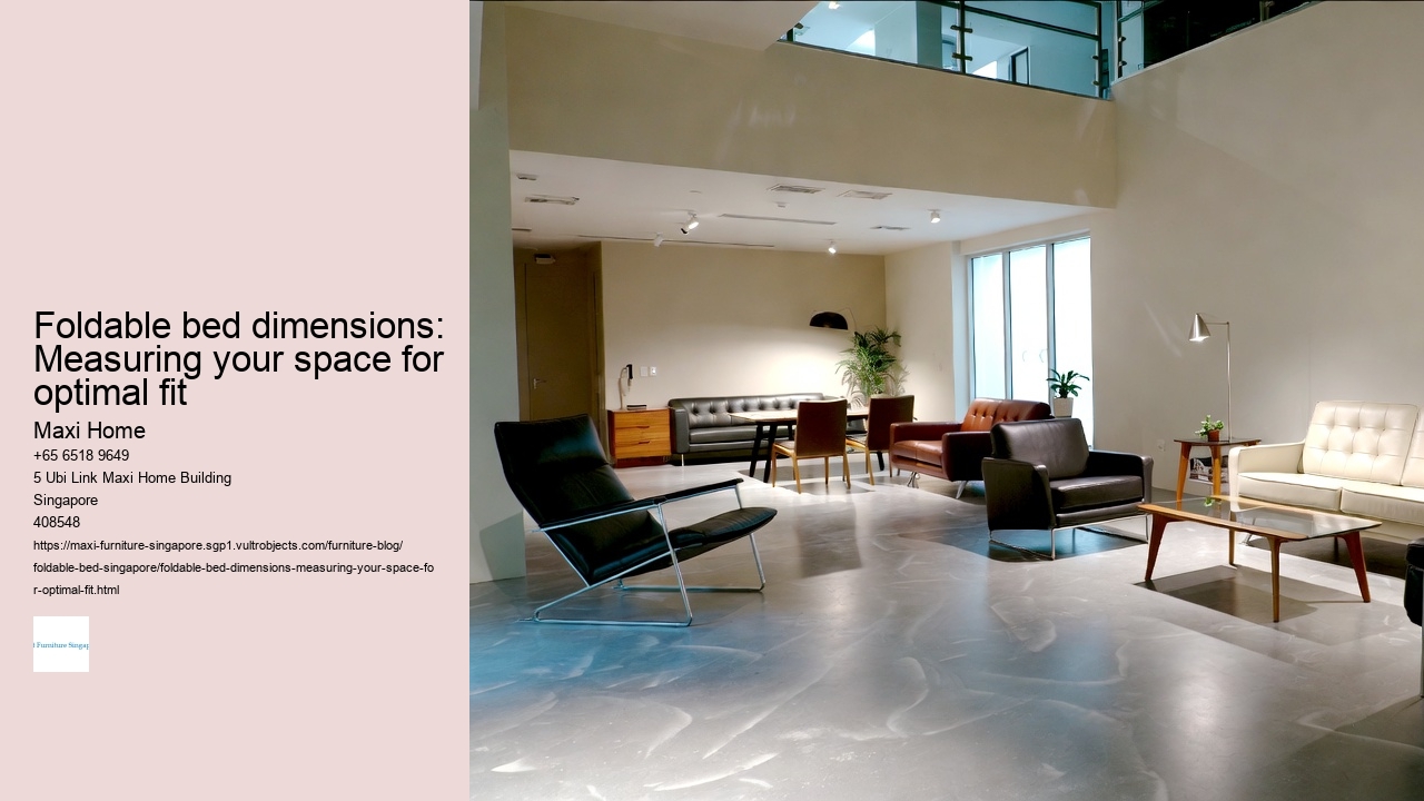 Foldable bed dimensions: Ensuring safe clearance in HDB flats