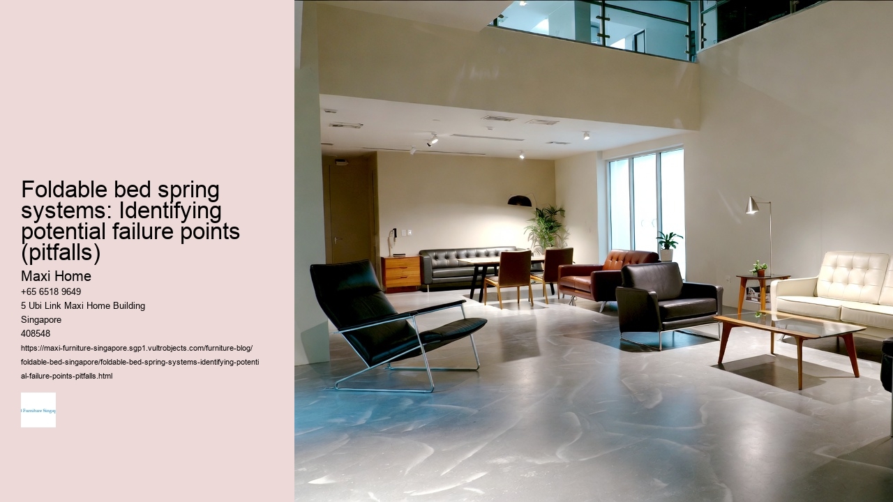 Foldable bed spring systems: Identifying potential failure points (pitfalls)