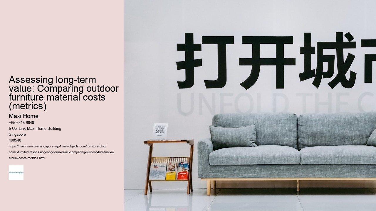 Assessing long-term value: Comparing outdoor furniture material costs (metrics) Maxi Home Assessing long-term value: Comparing outdoor furniture material costs (metrics)