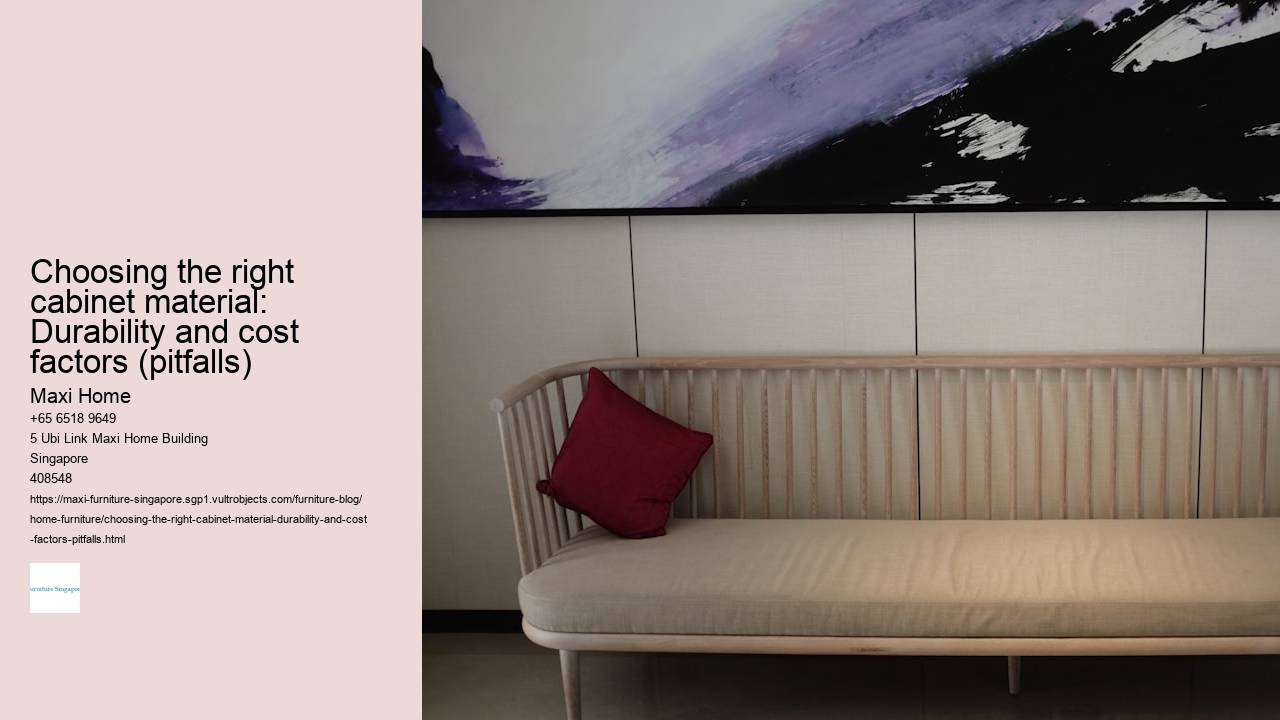 Choosing the right cabinet material: Durability and cost factors (pitfalls)