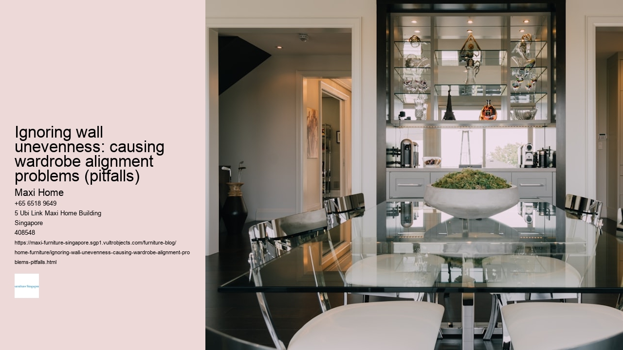 Ignoring wall unevenness: causing wardrobe alignment problems (pitfalls)