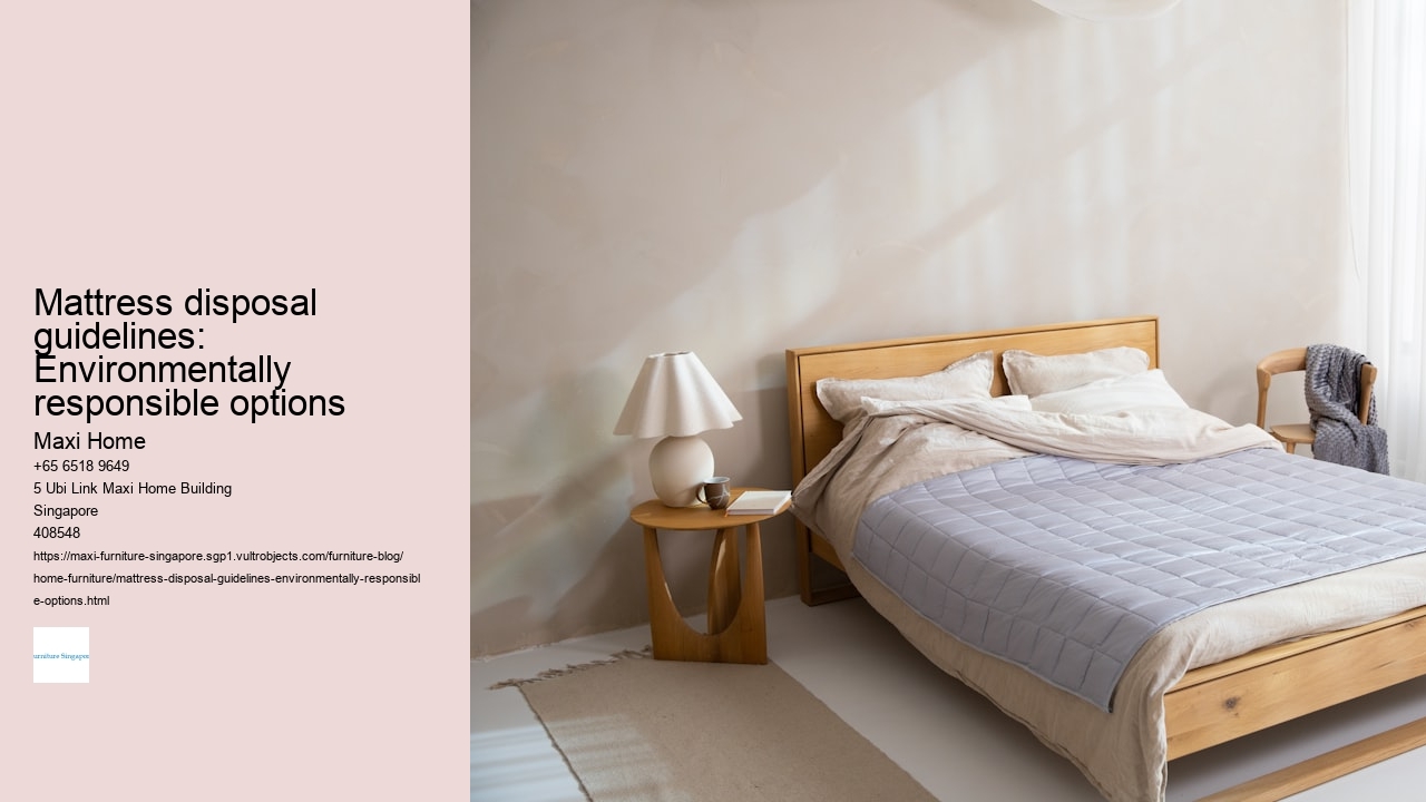 Mattress disposal guidelines: Environmentally responsible options Maxi Home Mattress disposal guidelines: Environmentally responsible options