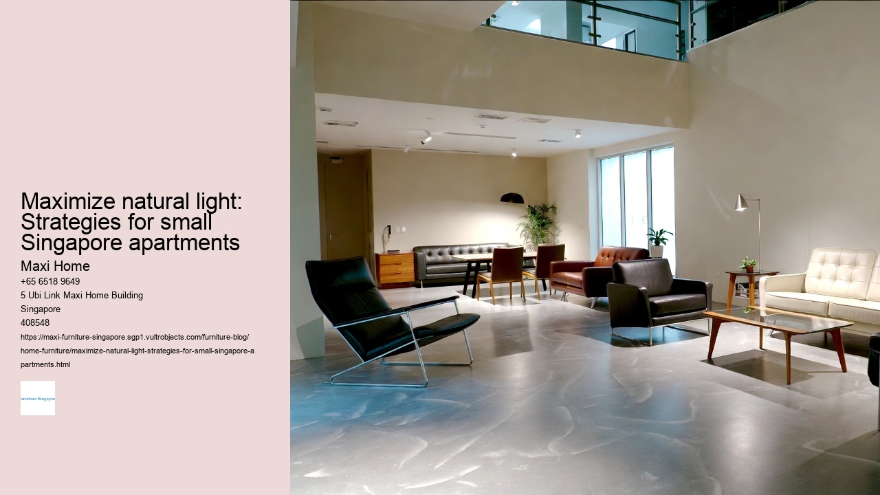 Maximize natural light: Strategies for small Singapore apartments