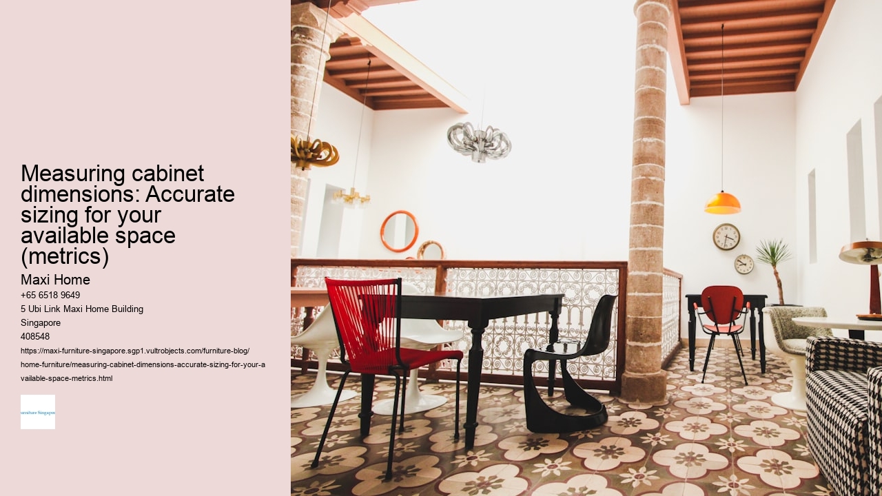 Measuring cabinet dimensions: Accurate sizing for your available space (metrics)