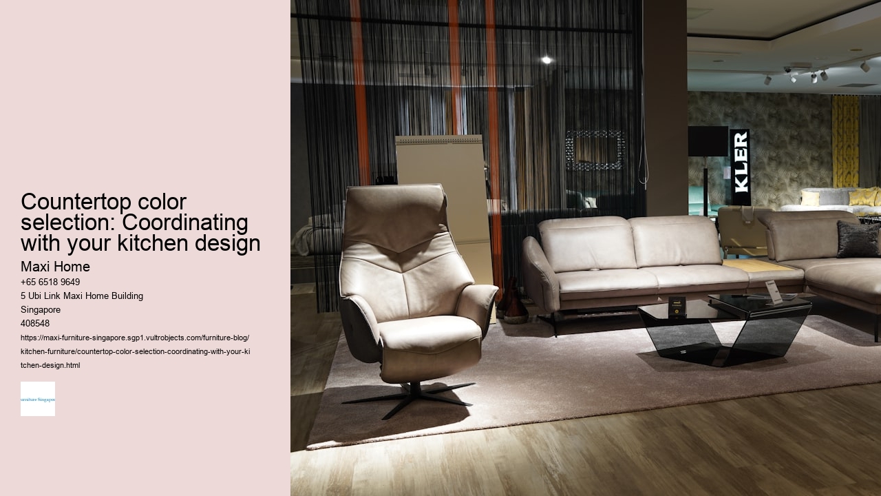 Countertop color selection: Coordinating with your kitchen design