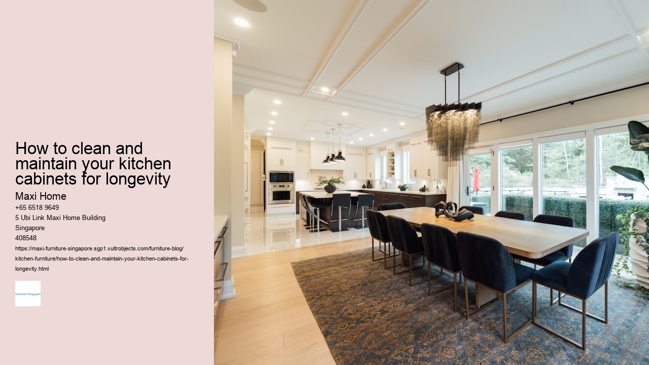 How to clean and maintain your kitchen cabinets for longevity