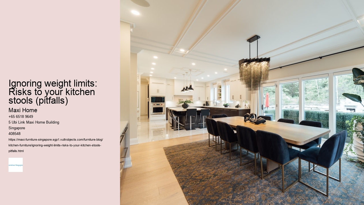 Ignoring weight limits: Risks to your kitchen stools (pitfalls)