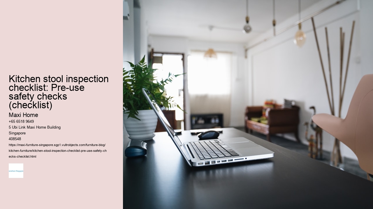 Kitchen stool inspection checklist: Pre-use safety checks (checklist)