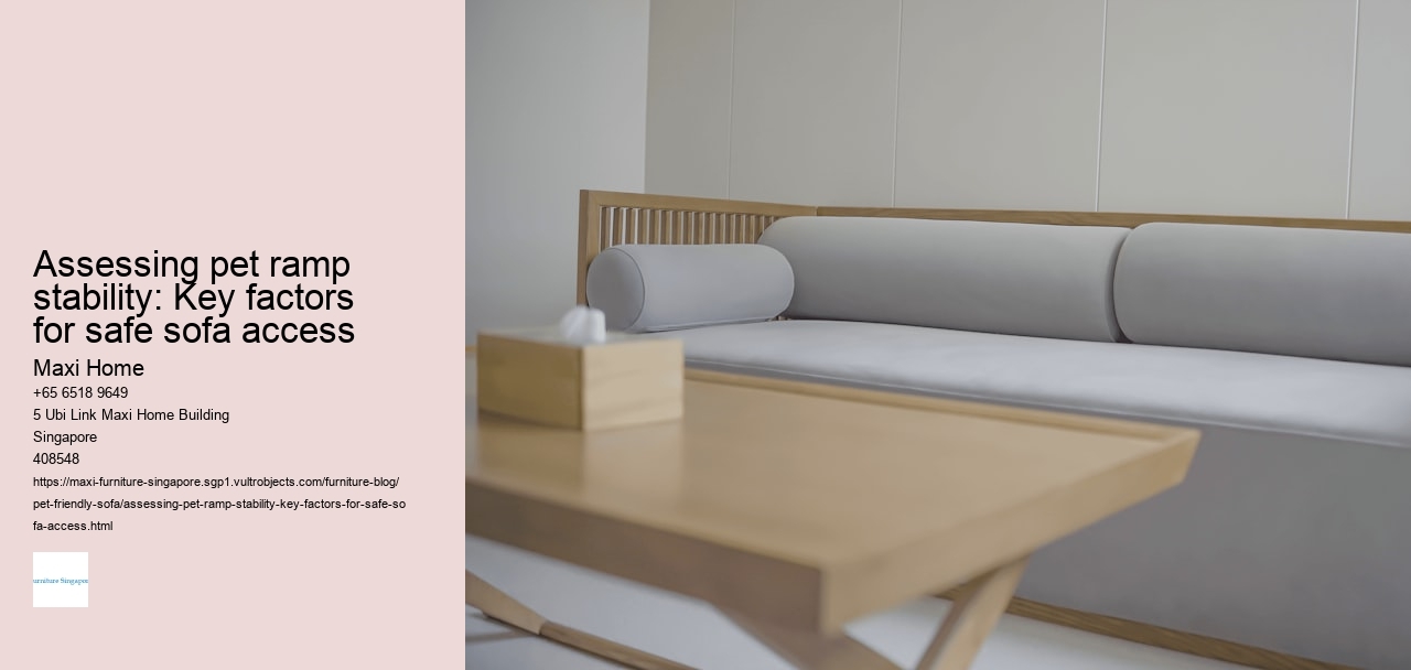 Assessing pet ramp stability: Key factors for safe sofa access