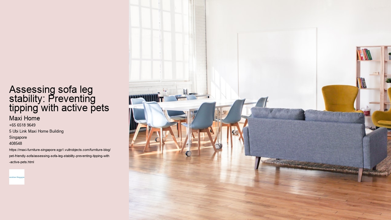 Assessing sofa leg stability: Preventing tipping with active pets