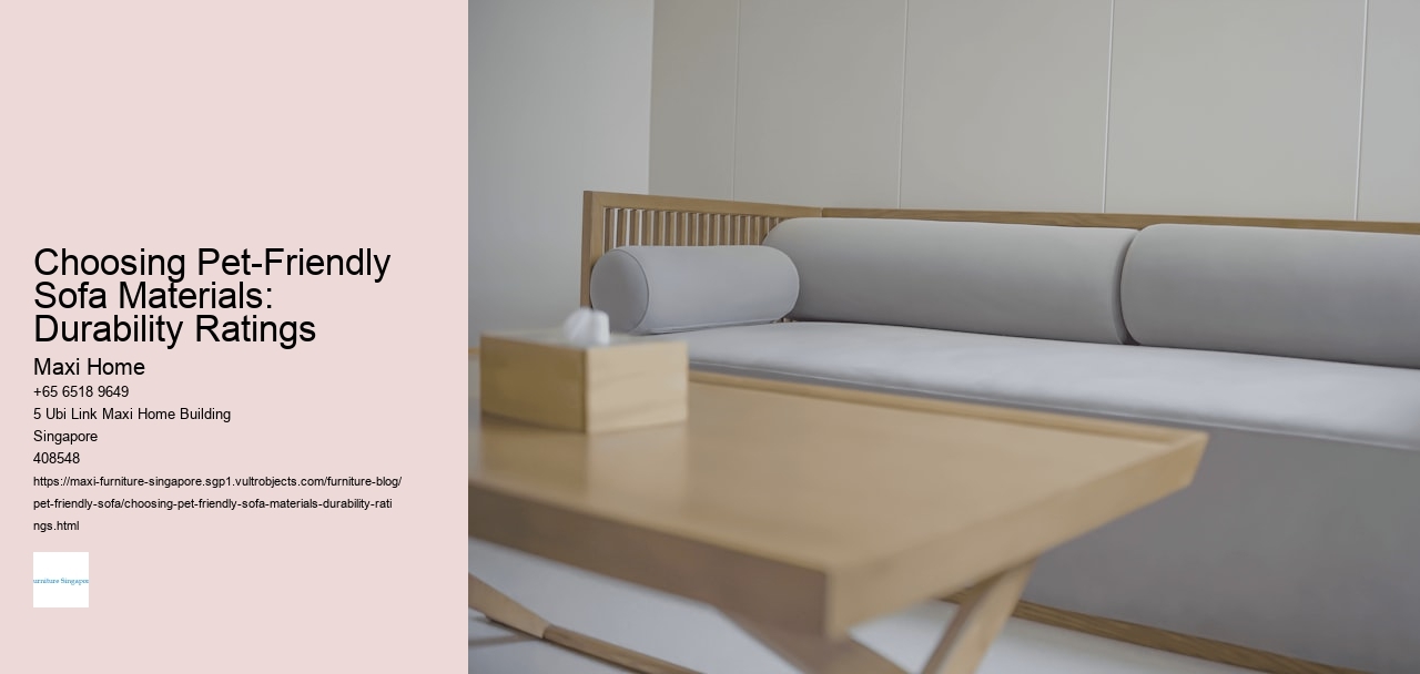 Choosing Pet-Friendly Sofa Materials: Durability Ratings