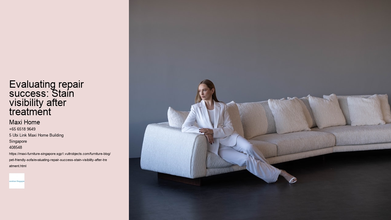 Evaluating repair success: Stain visibility after treatment