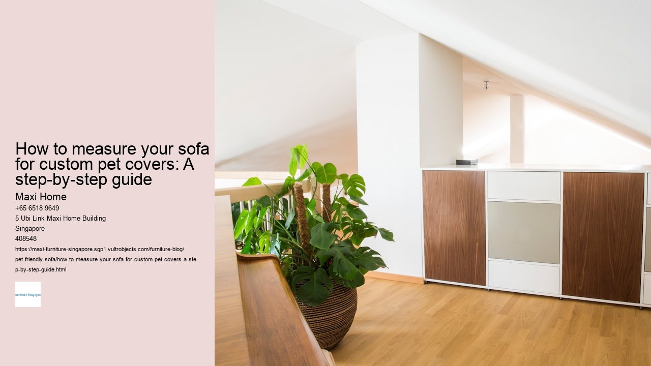 How to measure your sofa for custom pet covers: A step-by-step guide