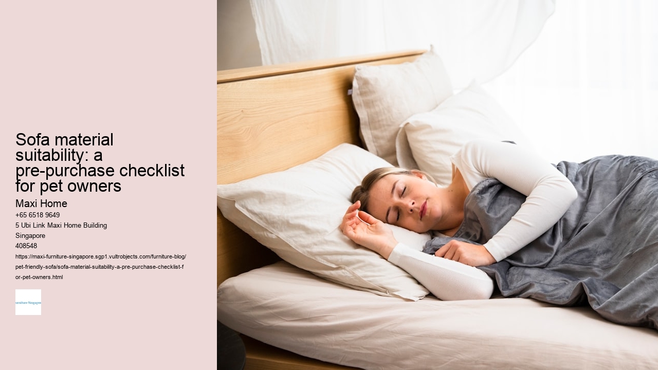 Sofa material suitability: a pre-purchase checklist for pet owners