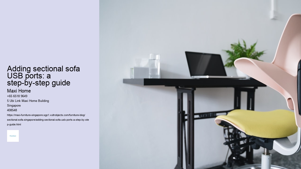 Adding sectional sofa USB ports: a step-by-step guide