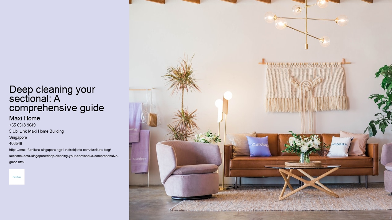 Deep cleaning your sectional: A comprehensive guide