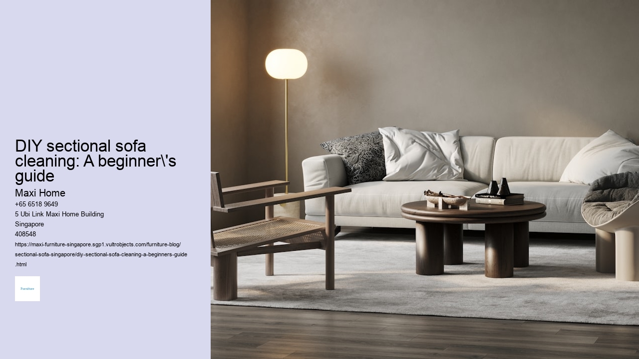 DIY sectional sofa cleaning: A beginner's guide