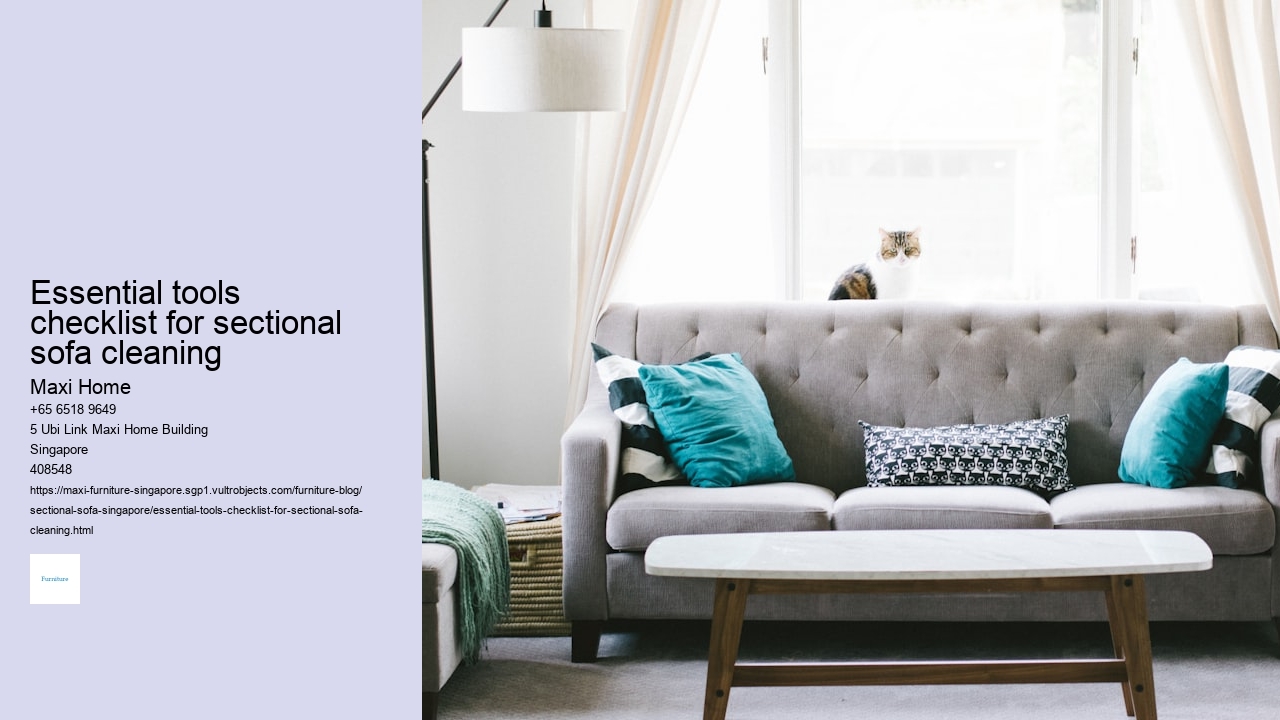Essential tools checklist for sectional sofa cleaning