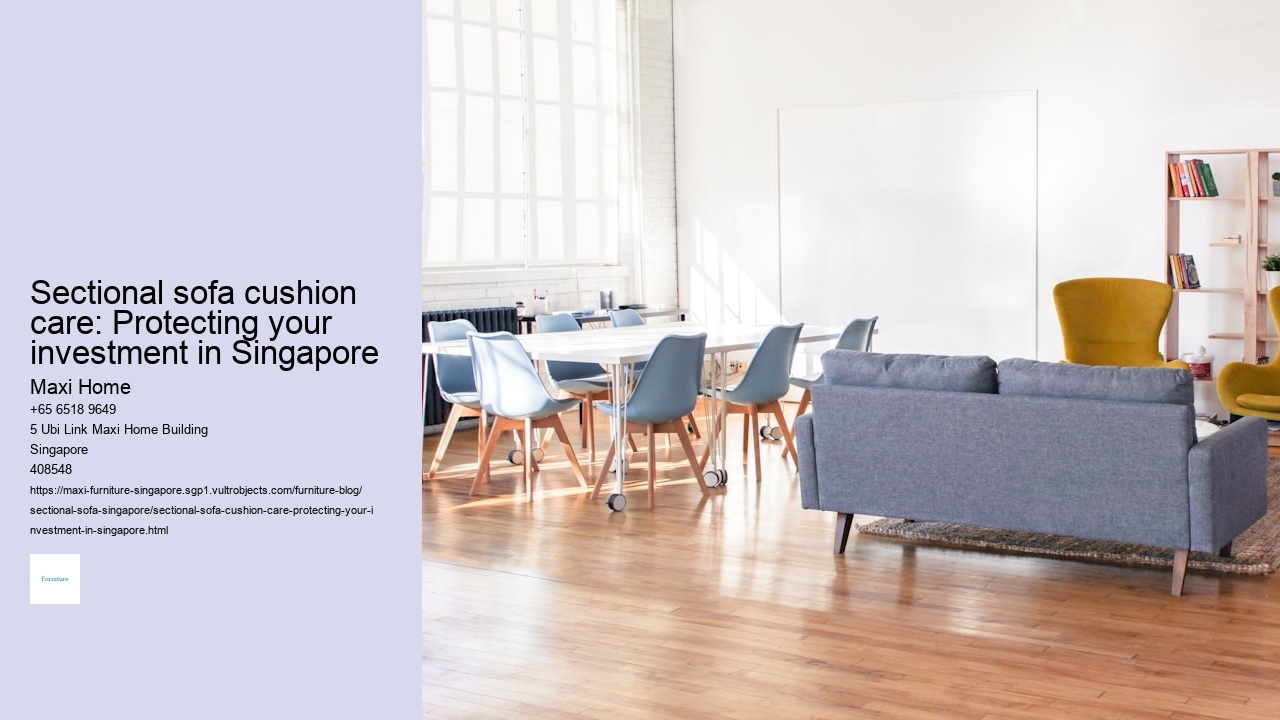 Sectional sofa cushion maintenance: Tracking cleaning frequency