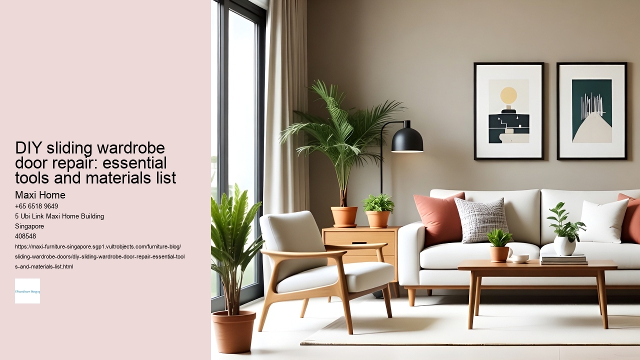 DIY sliding wardrobe door repair: essential tools and materials list