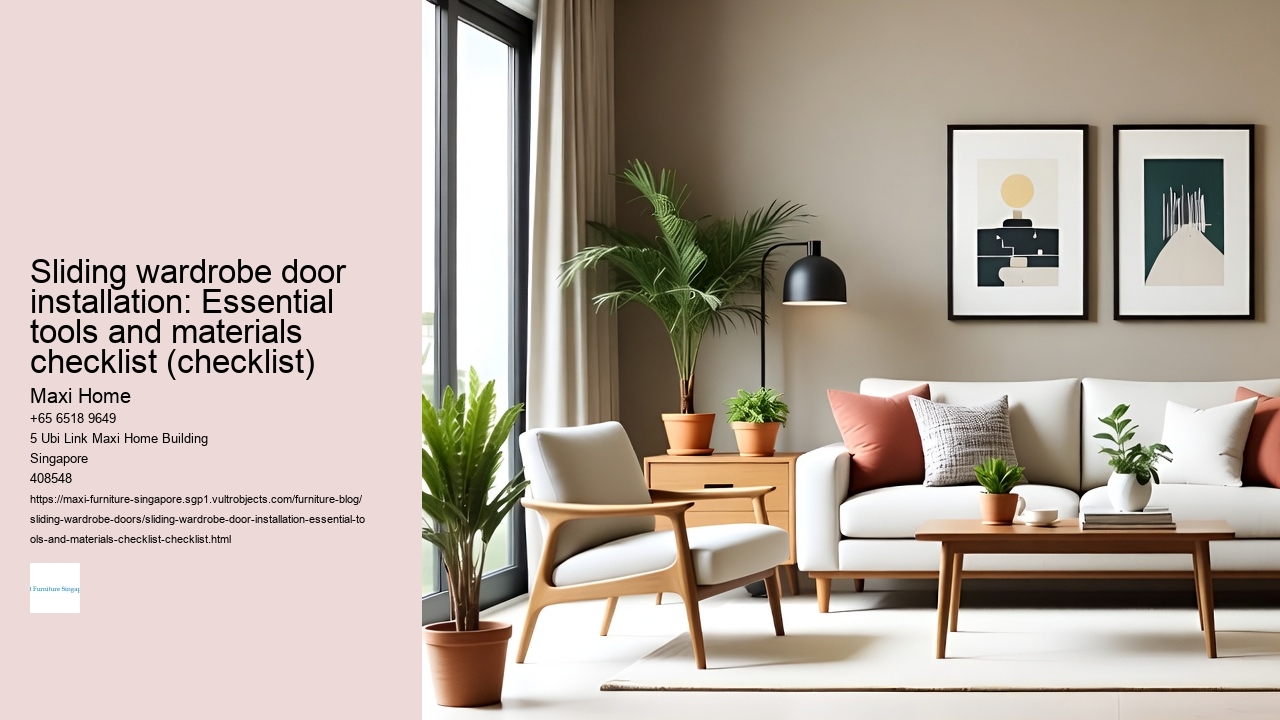 Sliding wardrobe door installation: Essential tools and materials checklist (checklist)