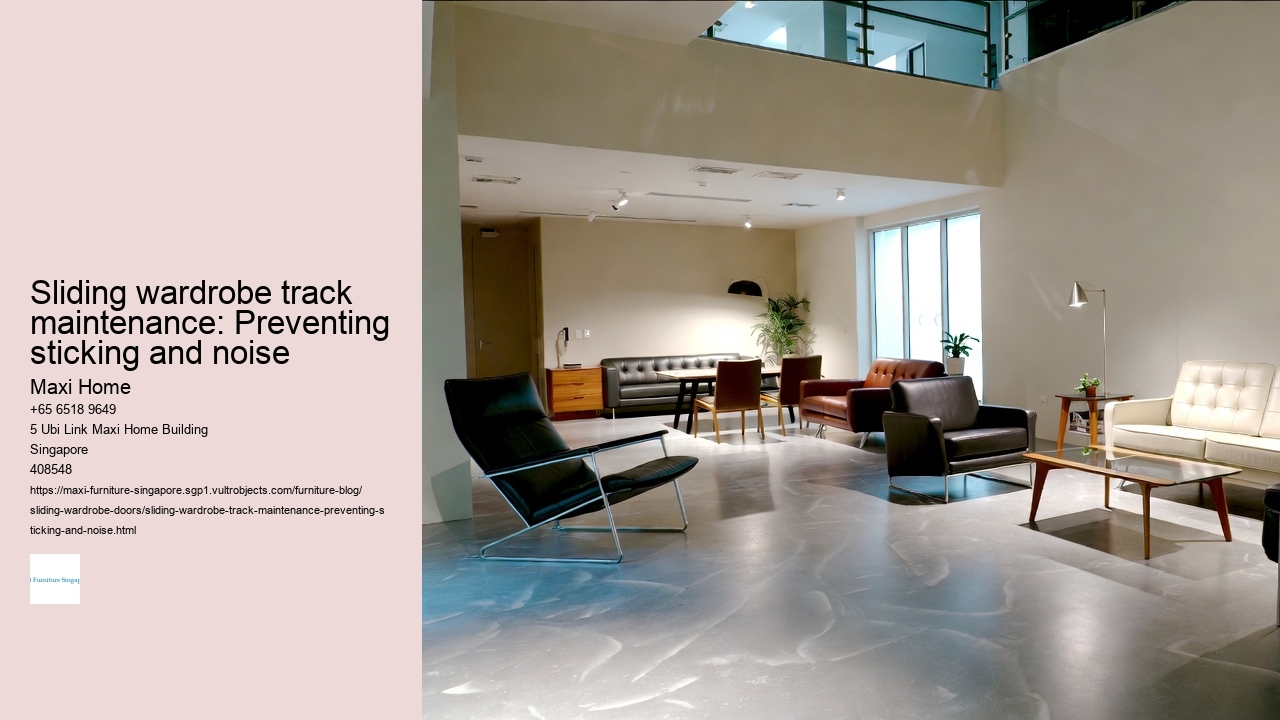 Sliding wardrobe track maintenance: Preventing sticking and noise